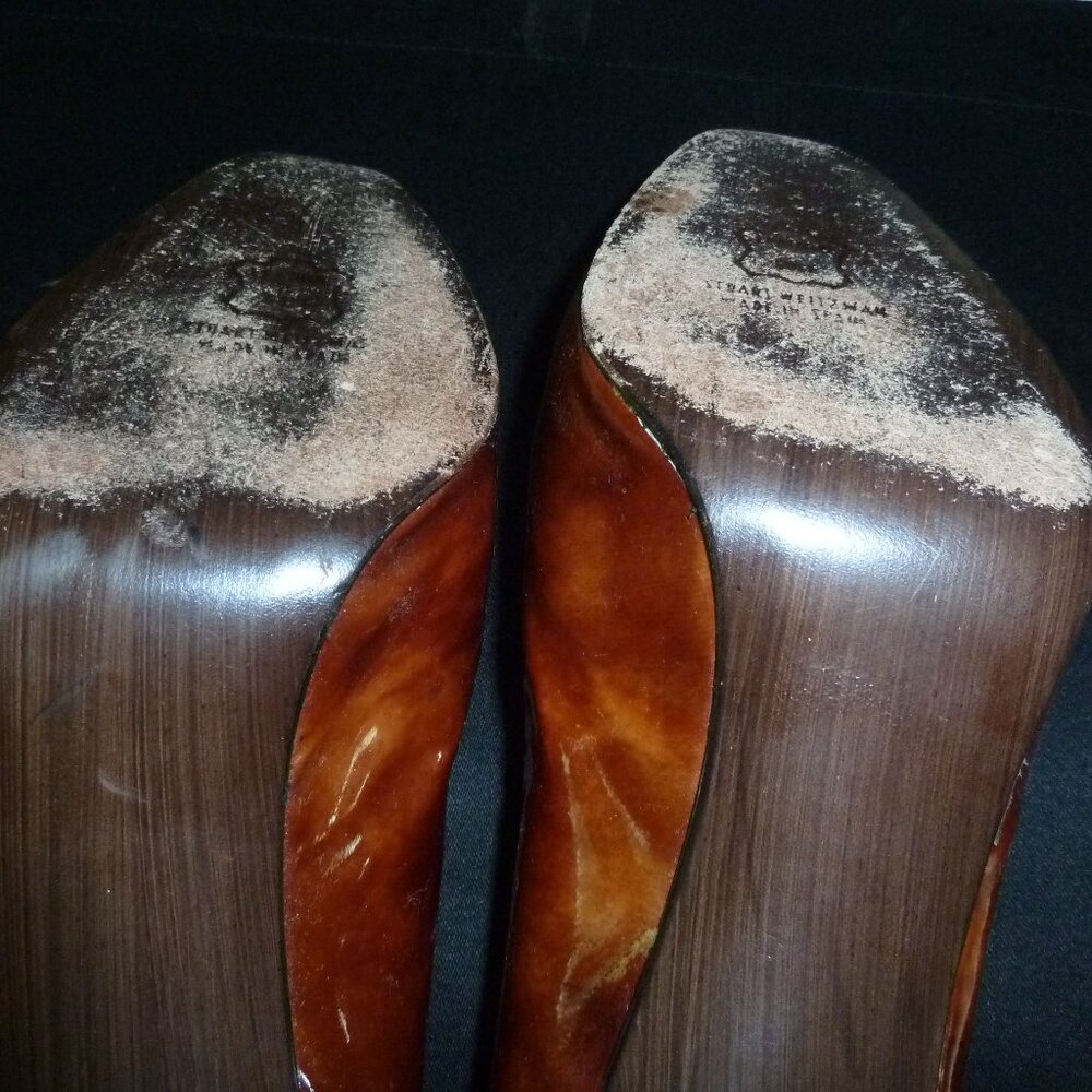 Stuart Weitzman Classic Tortoise Shell Pumps Size… - image 5